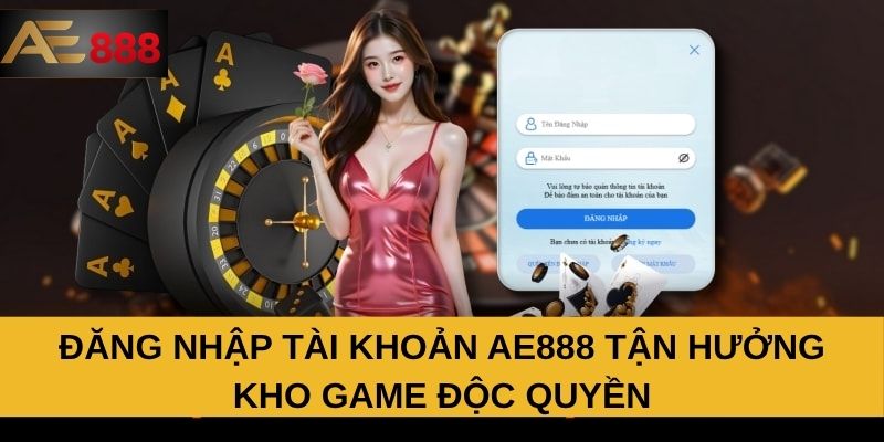 Đăng nhập tài khoản AE888 tận hưởng kho game độc quyền